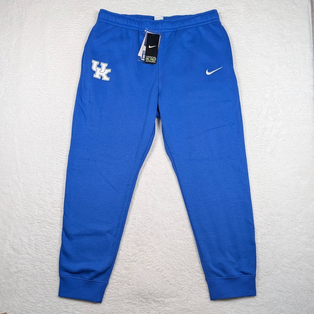 Kentucky Wildcats Joggers Mens XL Blue Fleece Sweatpants Nike On Field NEW